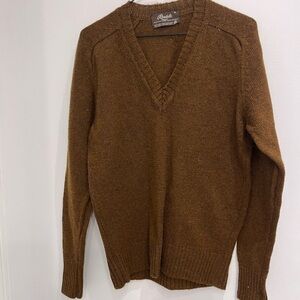 RENDALE vintage bronws sweater long sleeve wool size medium